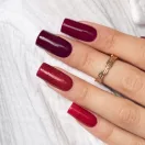 MollyLac Géllakk - Red Me Now Nr. 506 piros csillámos géllakk