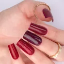 MollyLac Géllakk - Red Me Now Nr. 506 piros csillámos géllakk