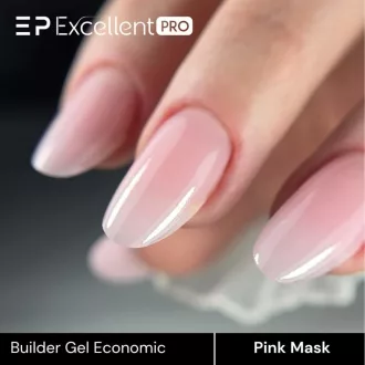 Excellent PRO Economic Pink Mask 15g - természetes rózsaszín egyfázisú önterülő savmentes építőzselé