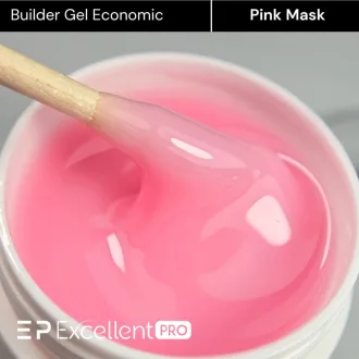 Excellent PRO Economic Pink Mask 15g - természetes rózsaszín egyfázisú önterülő savmentes építőzselé