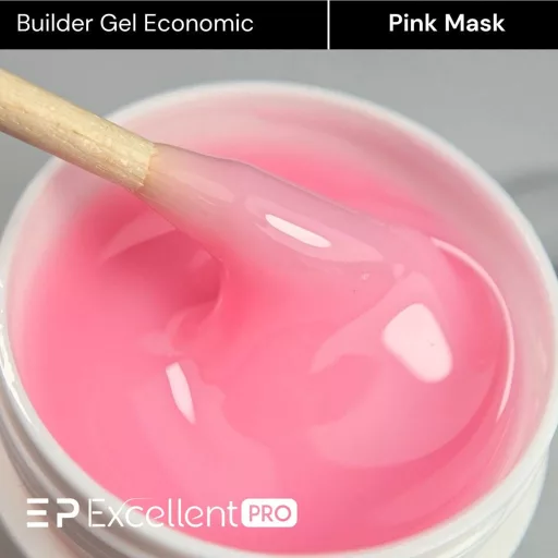 Excellent PRO Economic Pink Mask 15g - természetes rózsaszín egyfázisú önterülő savmentes építőzselé