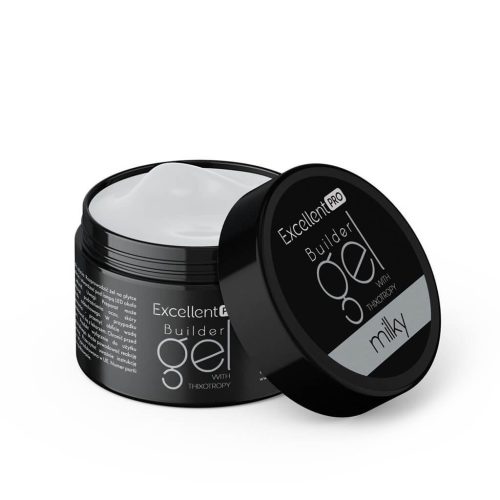 Excellent PRO egyfázisú tixotróp építőzselé Milky 50g tejes-fehér árnyalatban
