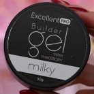 Excellent PRO egyfázisú tixotróp építőzselé Milky 50g tejes-fehér árnyalatban