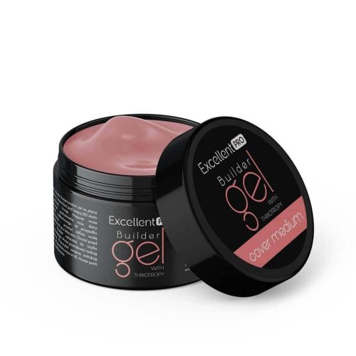 Excellent PRO egyfázisú tixotróp építőzselé Cover Medium 50g természetes bézs árnyalatban