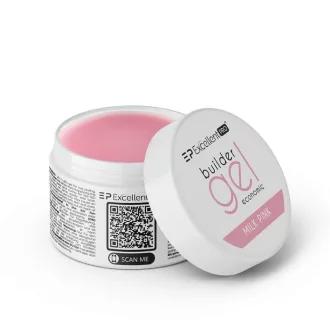 Excellent PRO egyfázisú építőzselé Economic Milk Pink 15g tejes rózsaszín árnyalatban