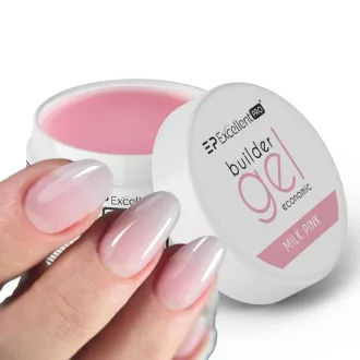 Excellent PRO egyfázisú építőzselé Economic Milk Pink 15g tejes rózsaszín árnyalatban