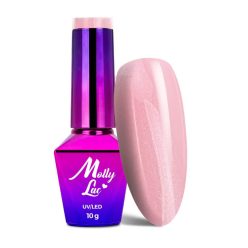 MollyLac Géllakk - Sublime Nr. 510 áttetsző pasztell rozsaszín árnyalat esküvői körömhöz
