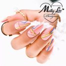 MollyLac Géllakk - Sublime Nr. 510 áttetsző pasztell rozsaszín árnyalat esküvői körömhöz