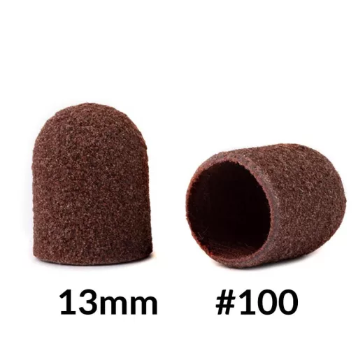AlleMed csiszolósapka pedikűrhöz – 13mm, közepes szemcse, 10 db