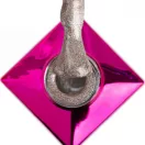 MollyLac Géllakk - Let it Snow Nr. 627 - bézs árnyalat platina csillámmal