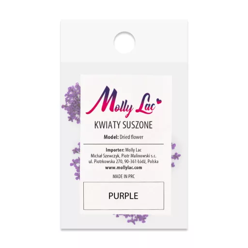 Szárított Virág Purple 05 lila körömdíszítéshez