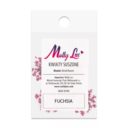Szárított virág Fuchsia 01 körömdíszítéshez