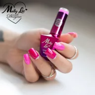 MollyLac Géllakk Pink Tulip Nr. 723 HEMA Free – neon rózsaszín, friss és nőies árnyalat
