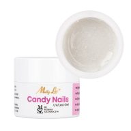 Candy Nail Gél Candy Snow HEMA Free hófehér tejes csillámos díszítő zselé