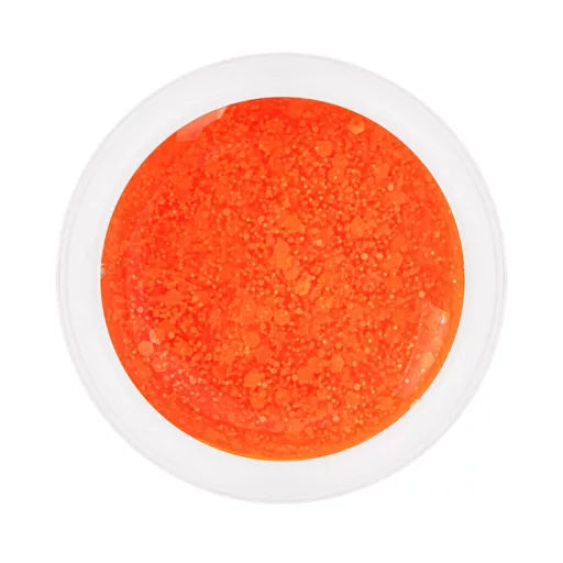Candy Nail Gél Light Candy Orange HEMA Free világos narancs csillámos díszítő zselé