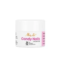 Candy Nail Gél Light Candy Orange HEMA Free világos narancs csillámos díszítő zselé