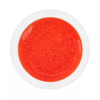 Candy Nail Gél Light Candy Orange HEMA Free világos narancs csillámos díszítő zselé