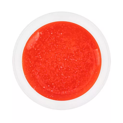 Candy Nail Gél Light Candy Orange HEMA Free világos narancs csillámos díszítő zselé