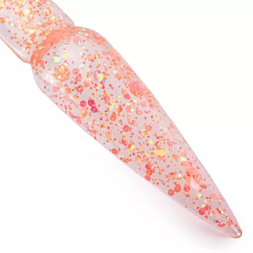 Candy Nail Gél Candy Peach HEMA Free csillámos díszítő zselé
