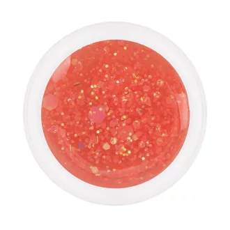 Candy Nail Gél Candy Peach HEMA Free csillámos díszítő zselé