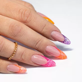 Candy Nail Gél Candy Peach HEMA Free csillámos díszítő zselé