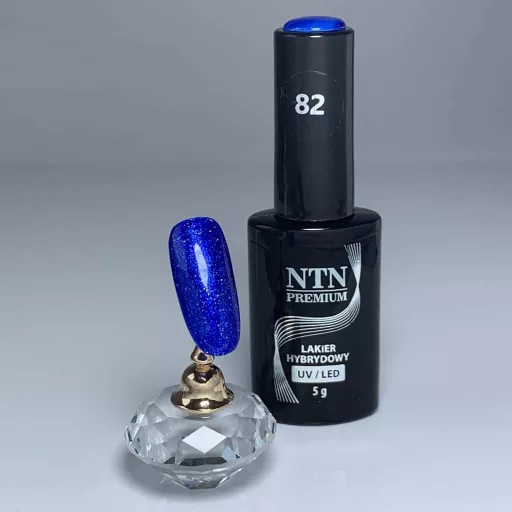NTN Premium UV/LED Géllakk 82# Kobalt Kék HEMA Free
