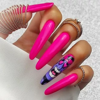 NTN Premium Géllakk 85# – Multicolor kollekció élénk neon pink HEMA mentes géllakk