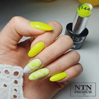NTN Premium Géllakk 144# – California kollekció neon citromsárga HEMA mentes géllakk