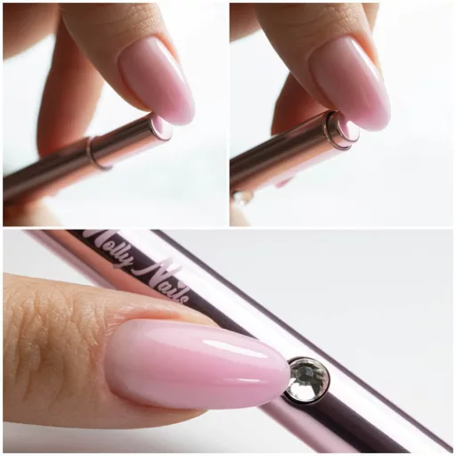 Automata díszítő ecset – 5 mm-es, rose gold testtel, visszahúzható fejjel