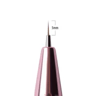 Automata díszítő ecset – 5 mm-es, rose gold testtel, visszahúzható fejjel