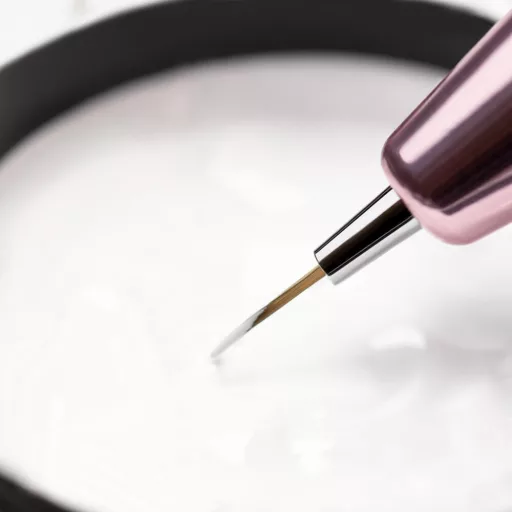 Automata díszítő ecset – 5 mm-es, rose gold testtel, visszahúzható fejjel