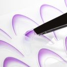 Öntapadós francia mosolyvonal – lila színű sablon