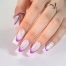 Öntapadós francia mosolyvonal – lila színű sablon