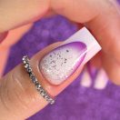 Öntapadós francia mosolyvonal – lila színű sablon