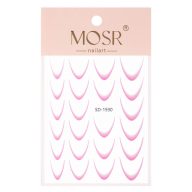 Öntapadós francia mosolyvonal – világos rózsaszín színű sablon