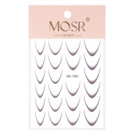 Öntapadós francia mosolyvonal – barna színű sablon