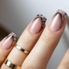Öntapadós francia mosolyvonal – fekete színű sablon