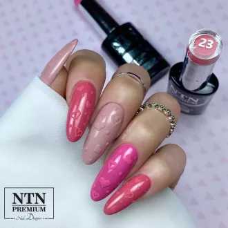 NTN Premium UV/LED Géllakk 23# – elegáns, púderes rózsaszín szín