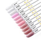 HEMA mentes ecsetes építő zselé – White Whisper árnyalat, 15g, természetes hatású fehér zselé érzékeny körömlemezhez
