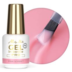 HEMA mentes ecsetes építő zselé – Pink Sorbet árnyalat, 15g, rózsás színű zselé érzékeny körömlemezre