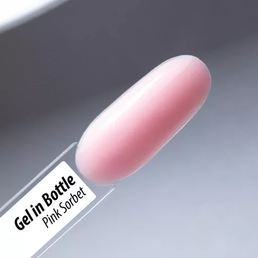 HEMA mentes ecsetes építő zselé – Pink Sorbet árnyalat, 15g, rózsás színű zselé érzékeny körömlemezre