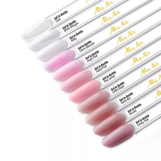 HEMA mentes ecsetes építő zselé – Faded Pink árnyalat, 15g, érzékeny körömlemezre és professzionális műkörömépítéshez