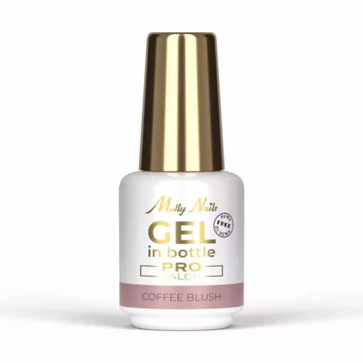 HEMA mentes ecsetes építő zselé – Coffee Blush árnyalat, 15g, érzékeny körömre és szalonhasználatra