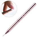 Automata díszítő ecset – 11 mm-es, rose gold testtel, visszahúzható fejjel