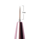 Automata díszítő ecset – 11 mm-es, rose gold testtel, visszahúzható fejjel