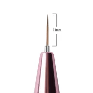 Automata díszítő ecset – 11 mm-es, rose gold testtel, visszahúzható fejjel