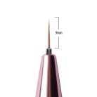 Automata díszítő ecset – 9 mm-es, rose gold testtel, visszahúzható fejjel