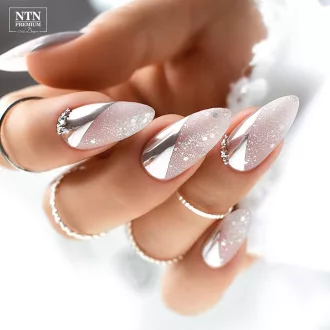 NTN Premium UV/LED Géllakk 36# ezüst csillámos effekt lakk