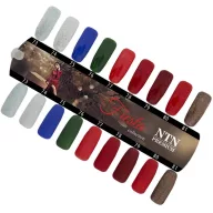 NTN Premium UV/LED Géllakk 79# – csillámos vörös, HEMA/TPO mentes