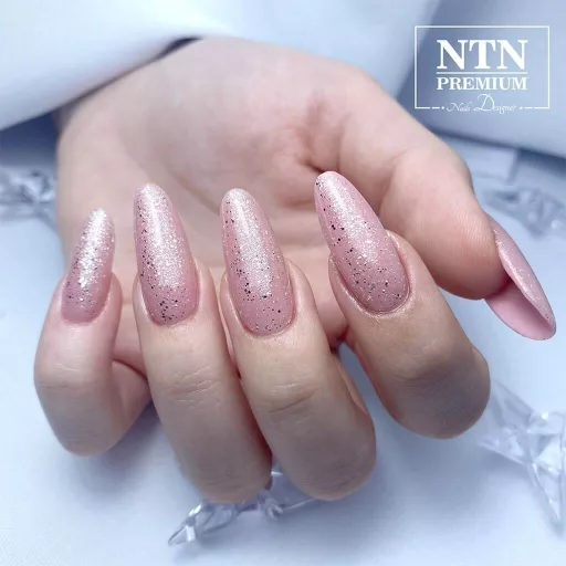 NTN Premium 74# géllakk – ezüst glitteres, HEMA-mentes csillogás